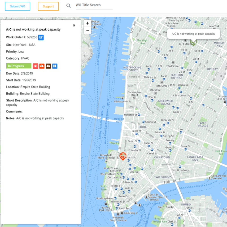 screenshot of Eagle CMMS